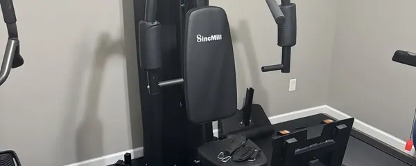 Multi-station weight machine assembled