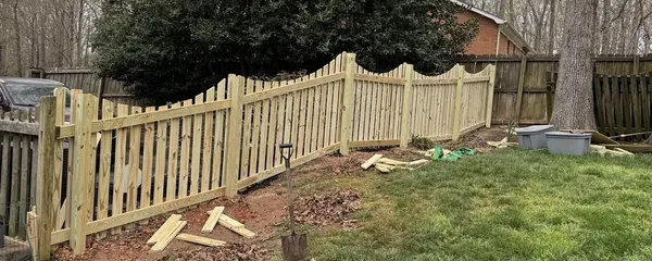 New backyard fence installed